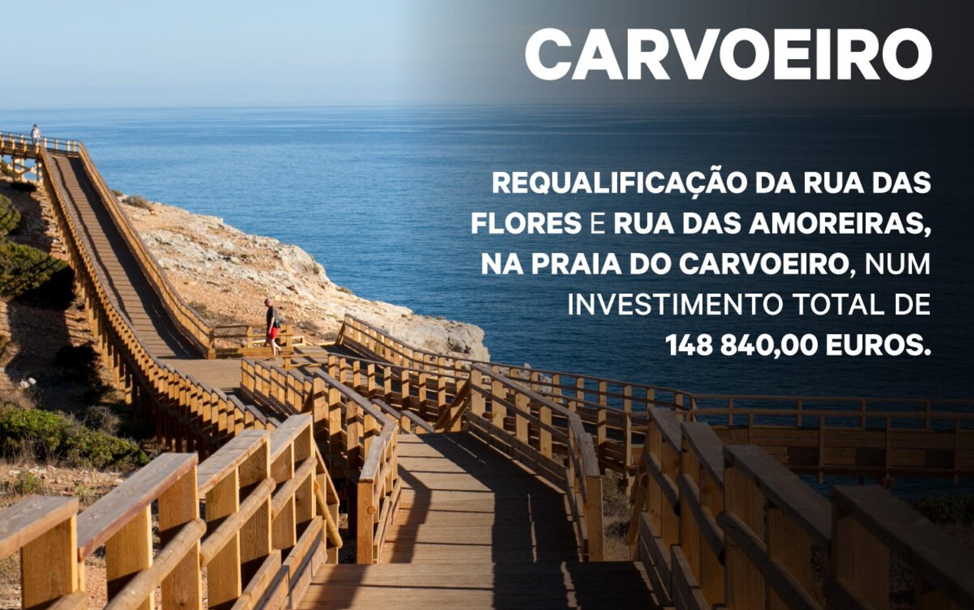 Município de Lagoa deu inicio à requalificação da Rua das Flores e Rua das Amoreiras, na Praia do...