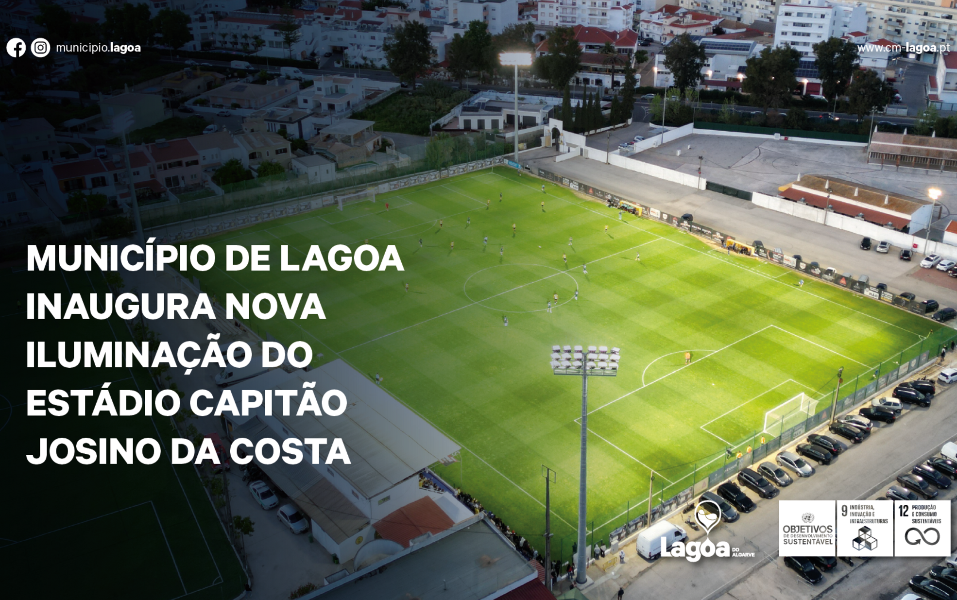 Município de Lagoa inaugura nova iluminação do Estádio Capitão Josino da Costa