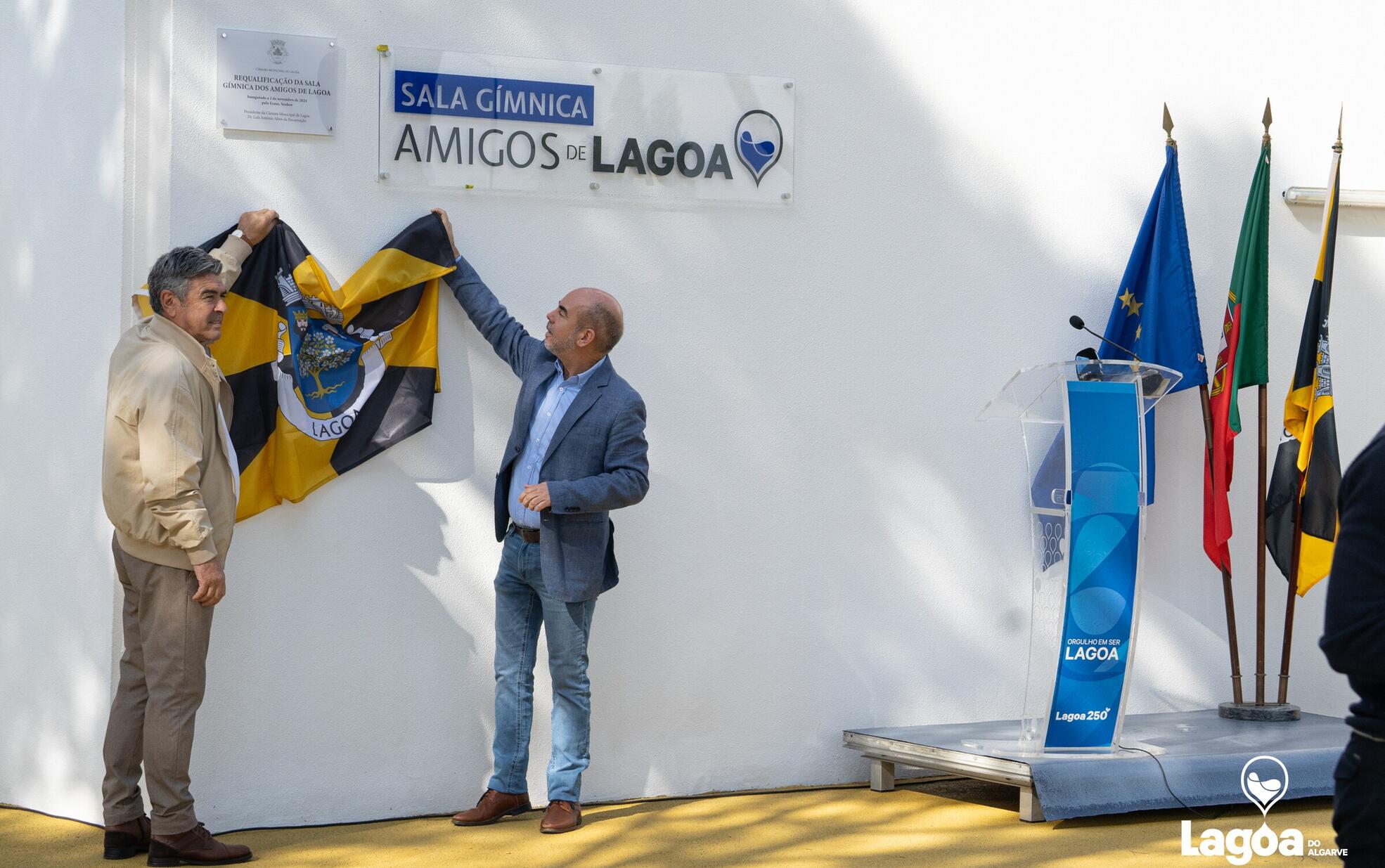 O Município de Lagoa inaugurou a Sala Gímnica “Amigos de Lagoa”