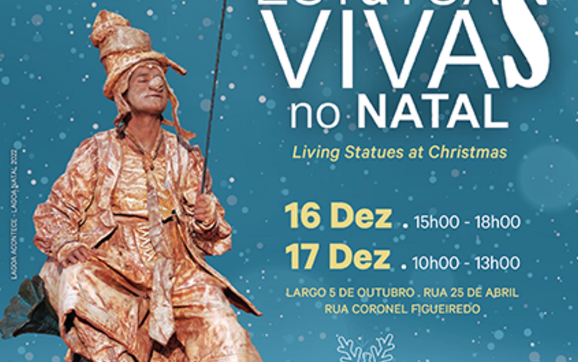 Lagoa recebe a 8ª edição das estátuas vivas em época natalícia