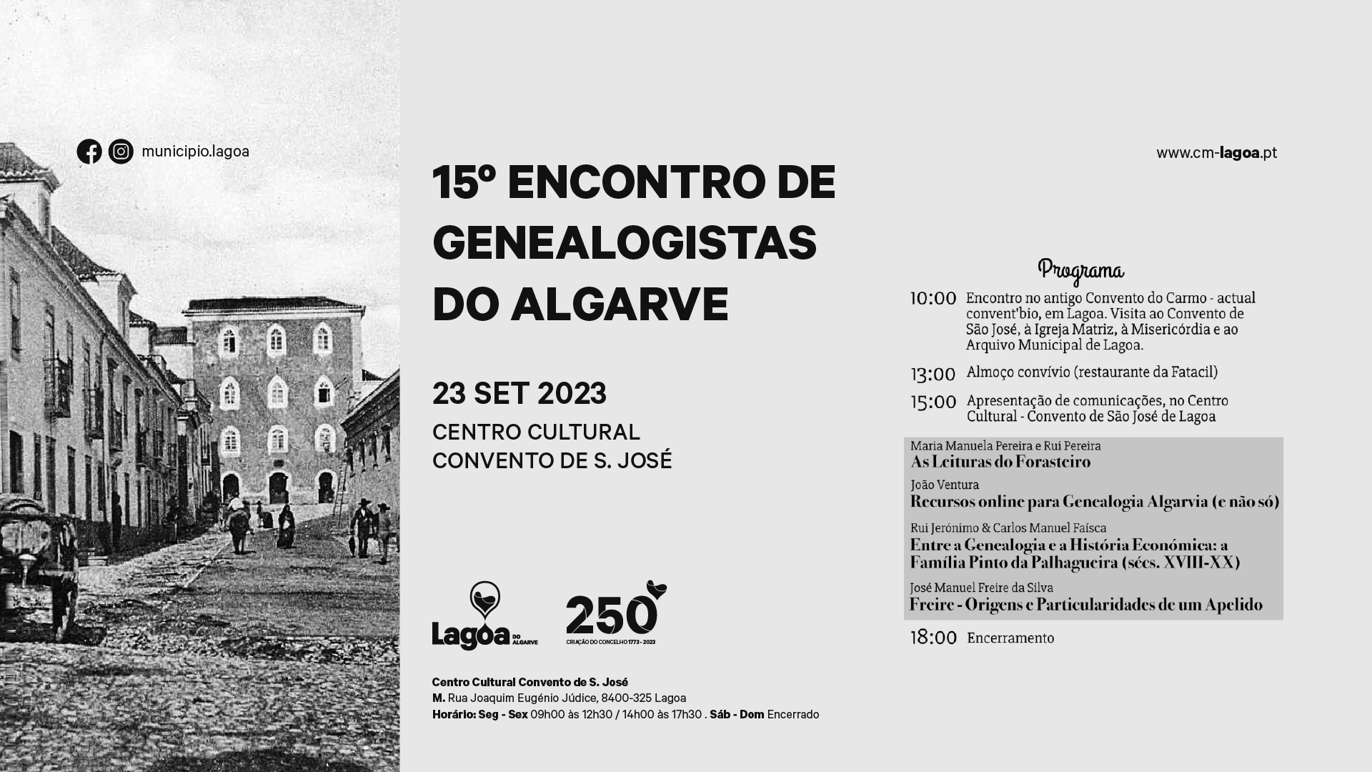 15.º Encontro de Genealogistas do Algarve
