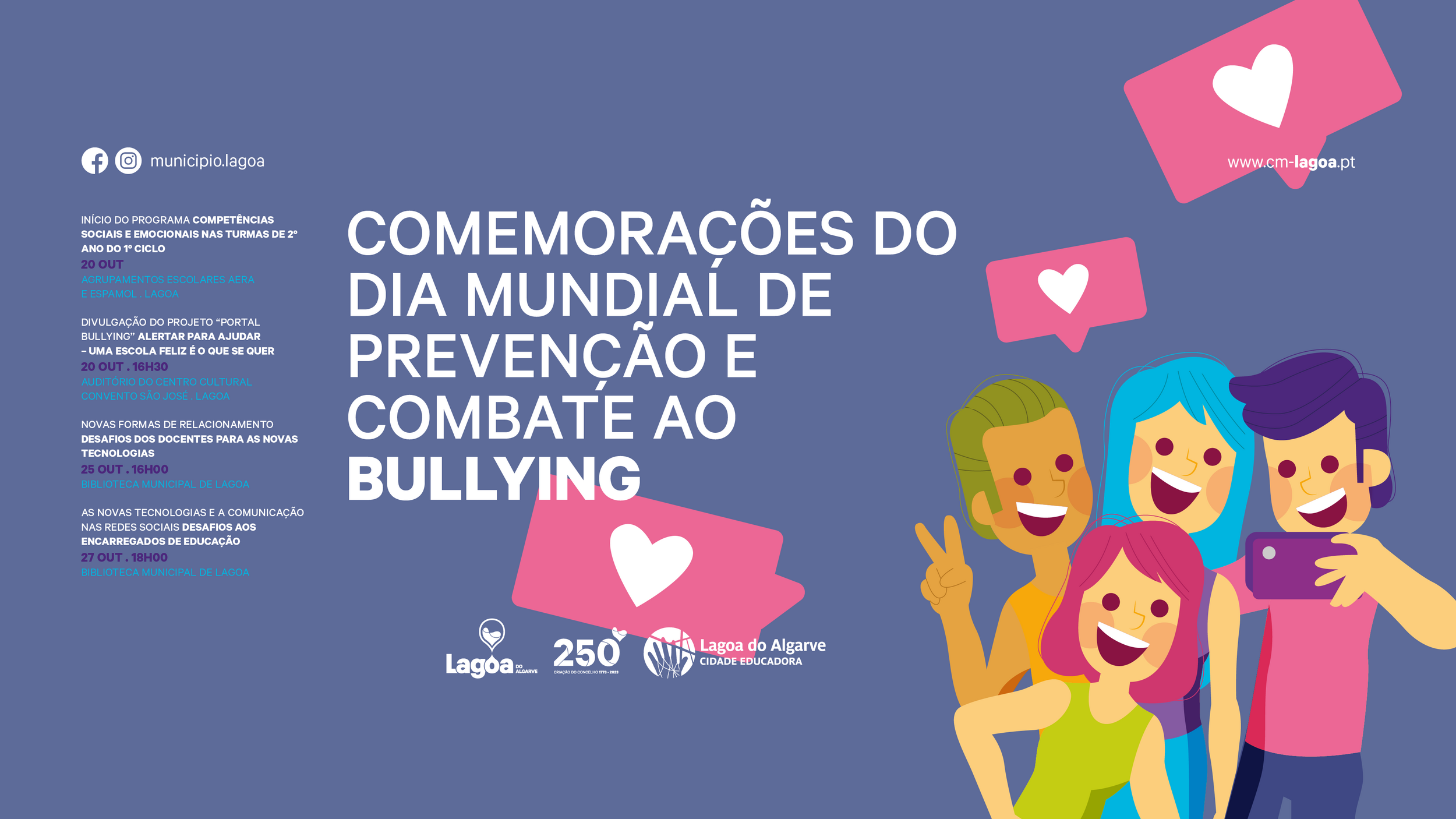 Comemorações do Dia Mundial de Prevenção e Combate ao Bullying