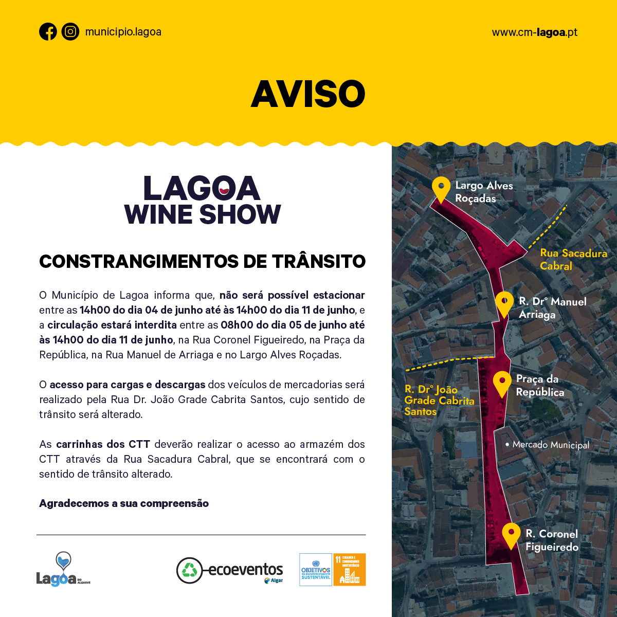 Lagoa Wine Show - Constrangimentos de Trânsito