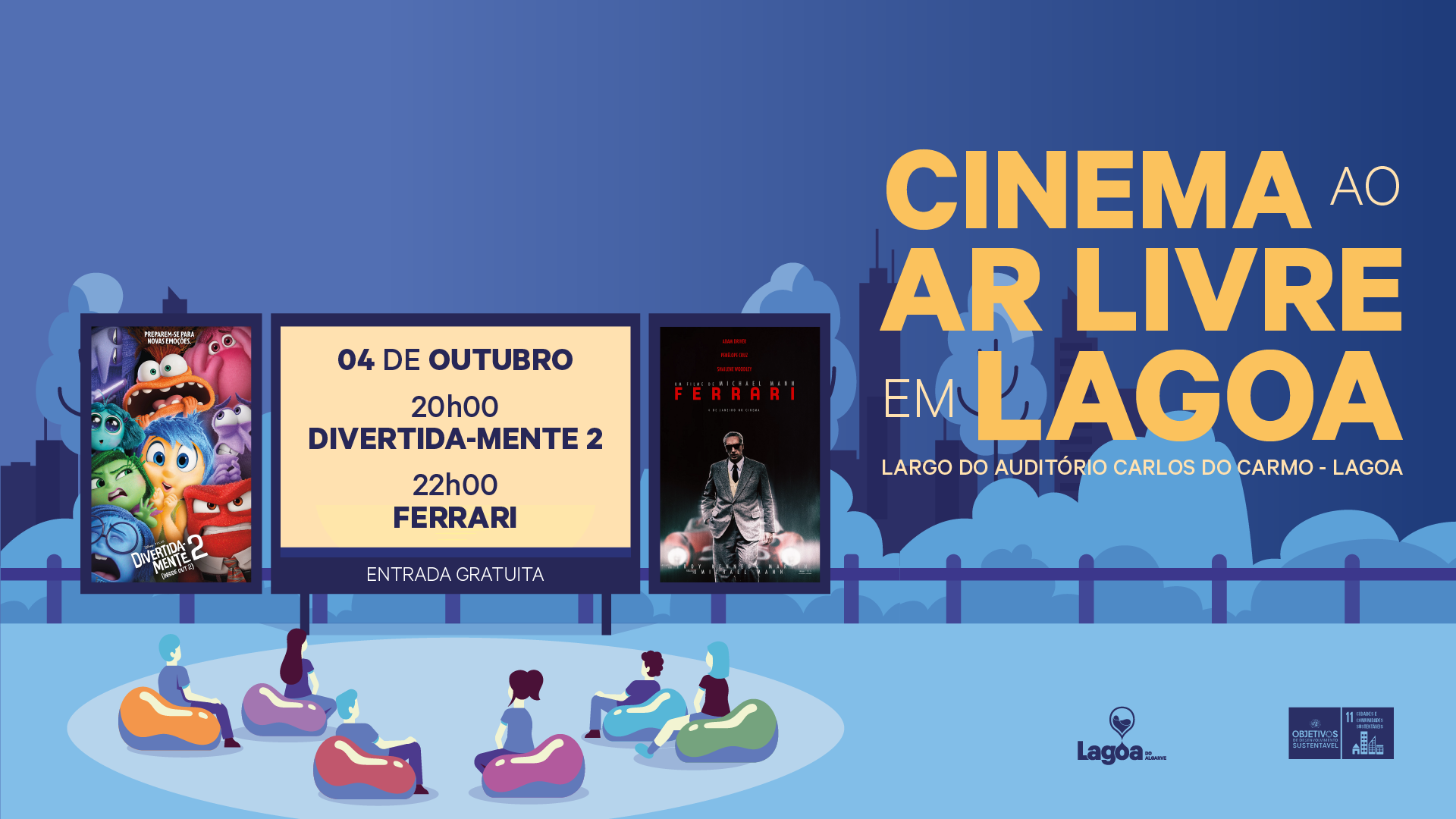 Cinema ao Ar Livre em Lagoa