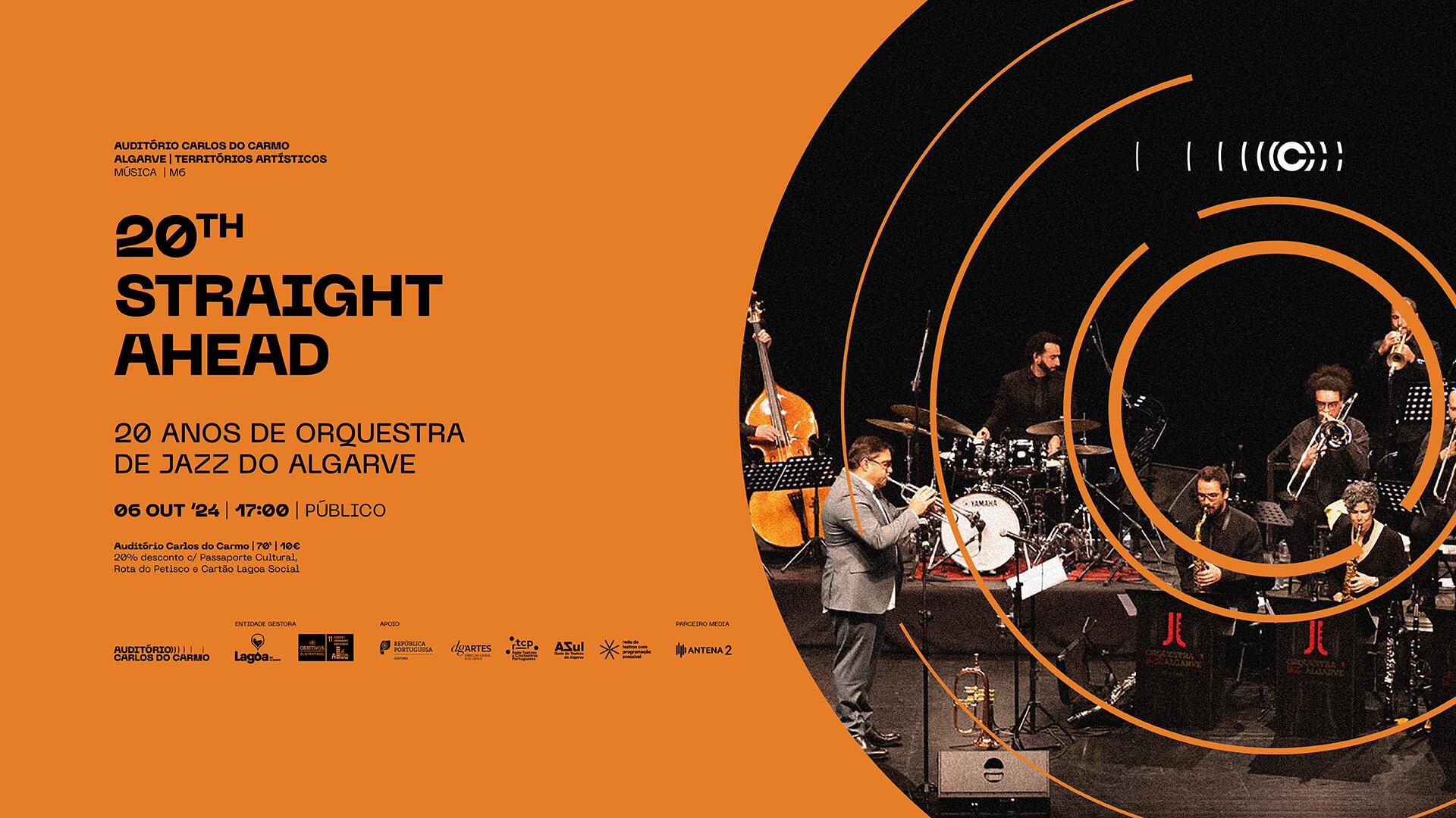 20th, Straight Ahead | 20 Anos de Orquestra de Jazz do Algarve