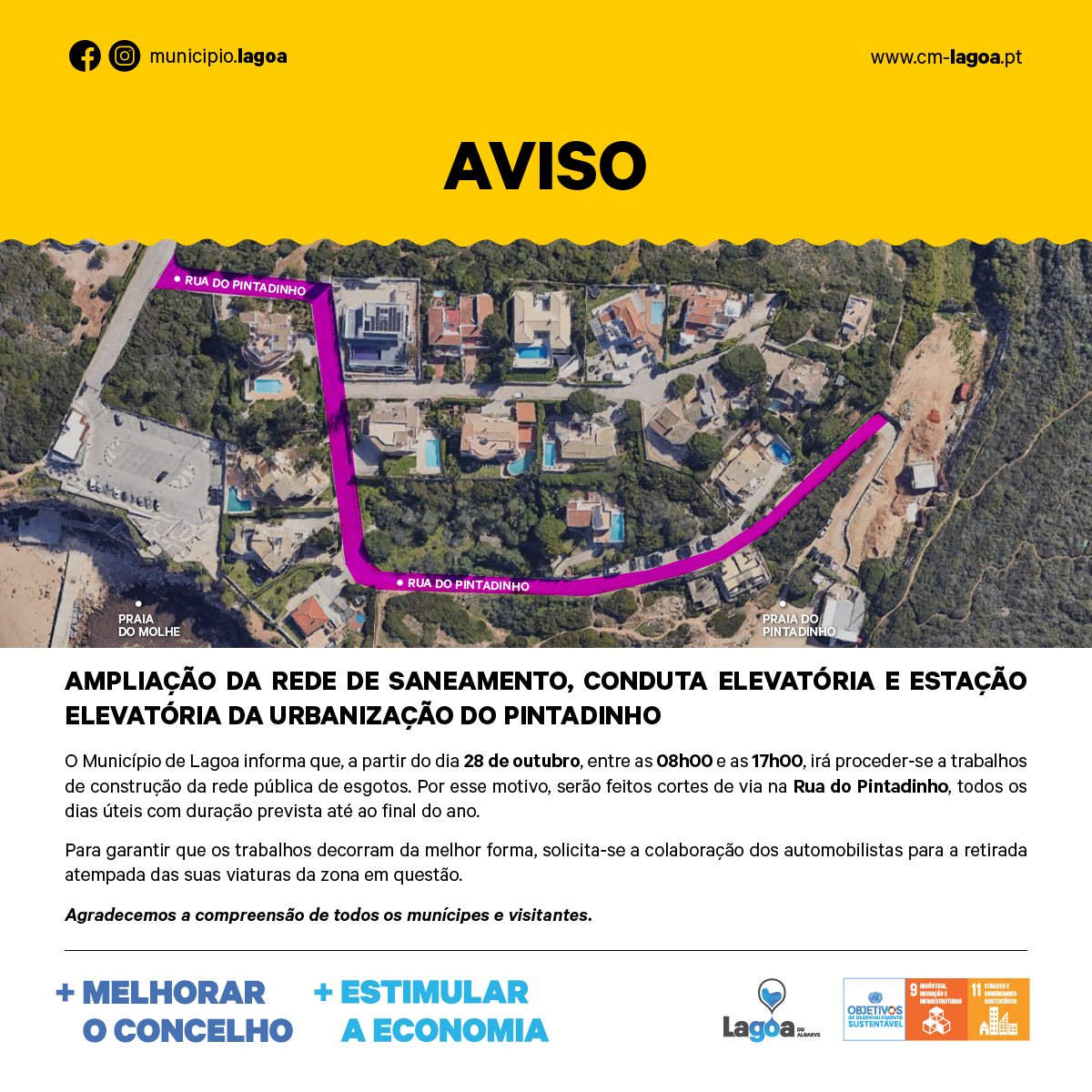 Ampliação da Rede de Saneamento, Conduta Elevatória e Estação Elevatória da Urbanização do Pintad...