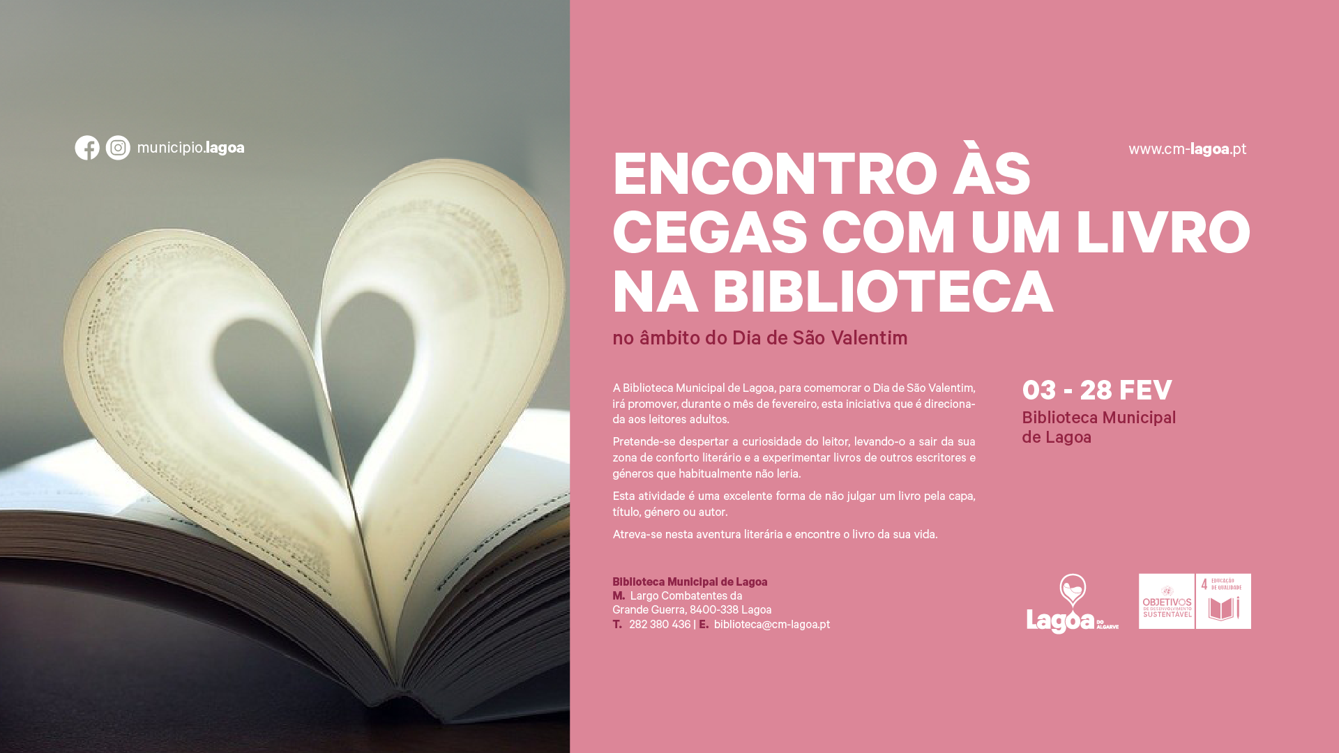 Encontro às Cegas com um Livro na Biblioteca