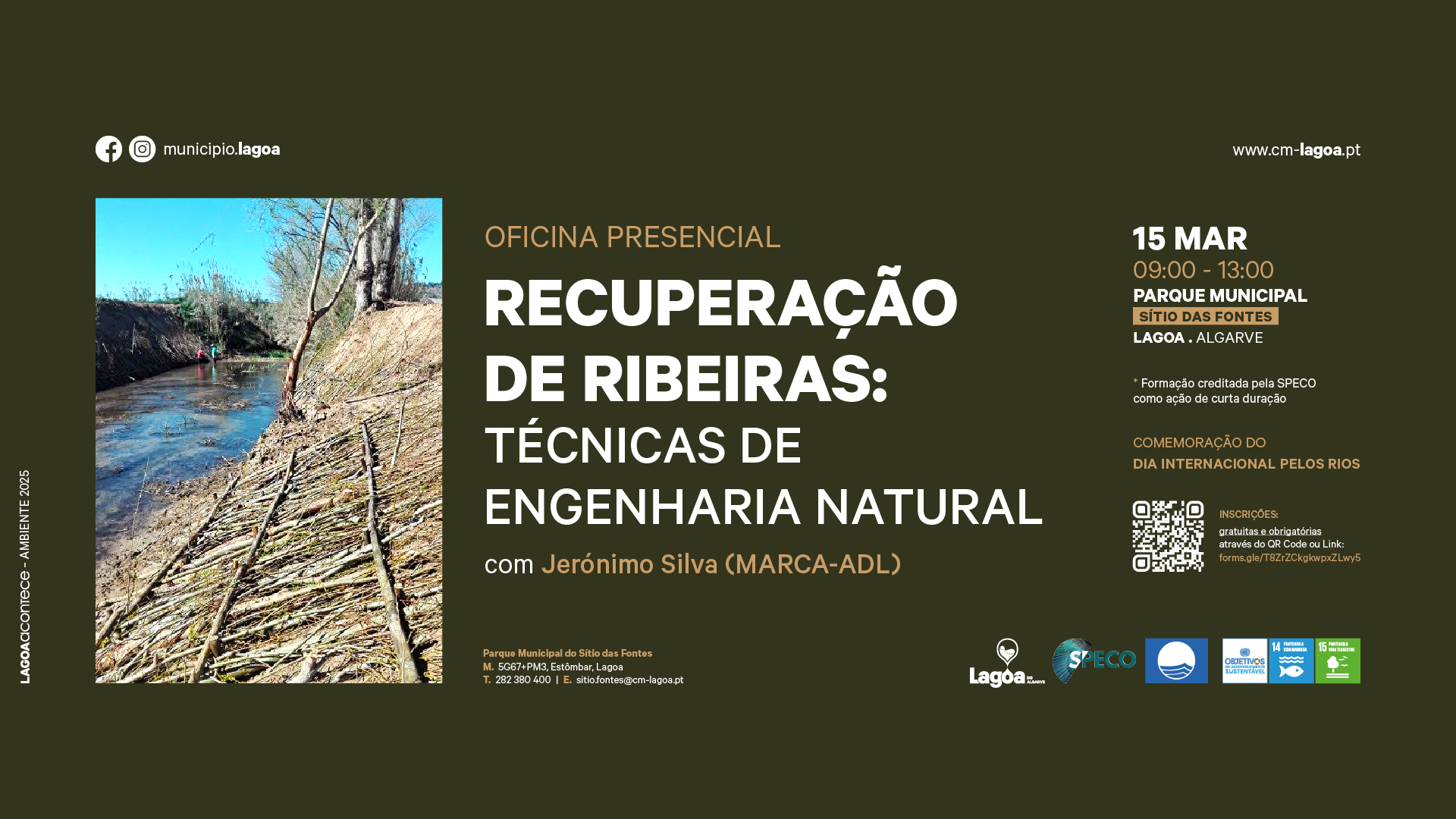 Oficina Presencial | Recuperação de Ribeiras: Técnicas de Engenharia Natural