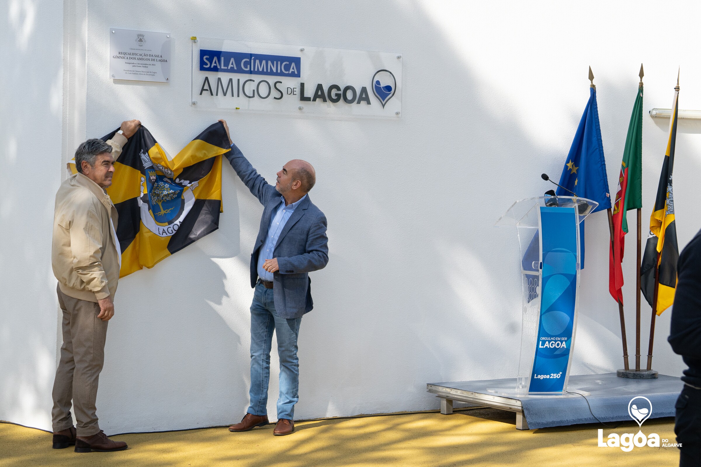 O Município de Lagoa inaugurou a Sala Gímnica “Amigos de Lagoa”